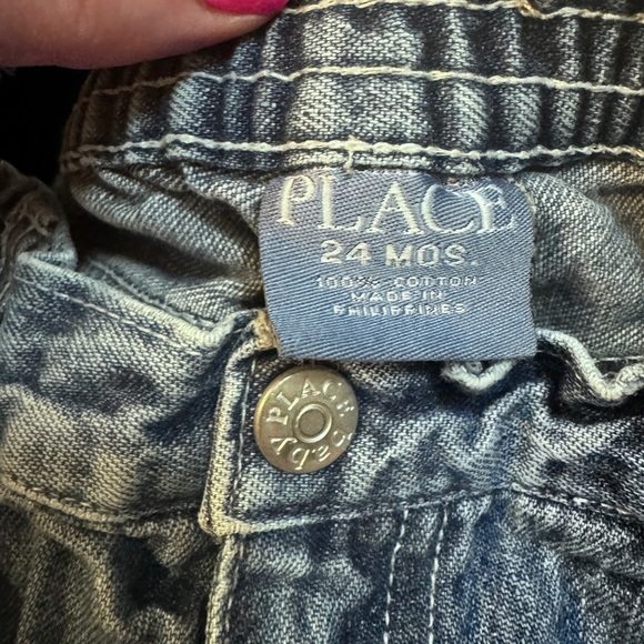 Childrens Place Blue Jeans With Adjustable Waist 24 months - Picture 1 of 4